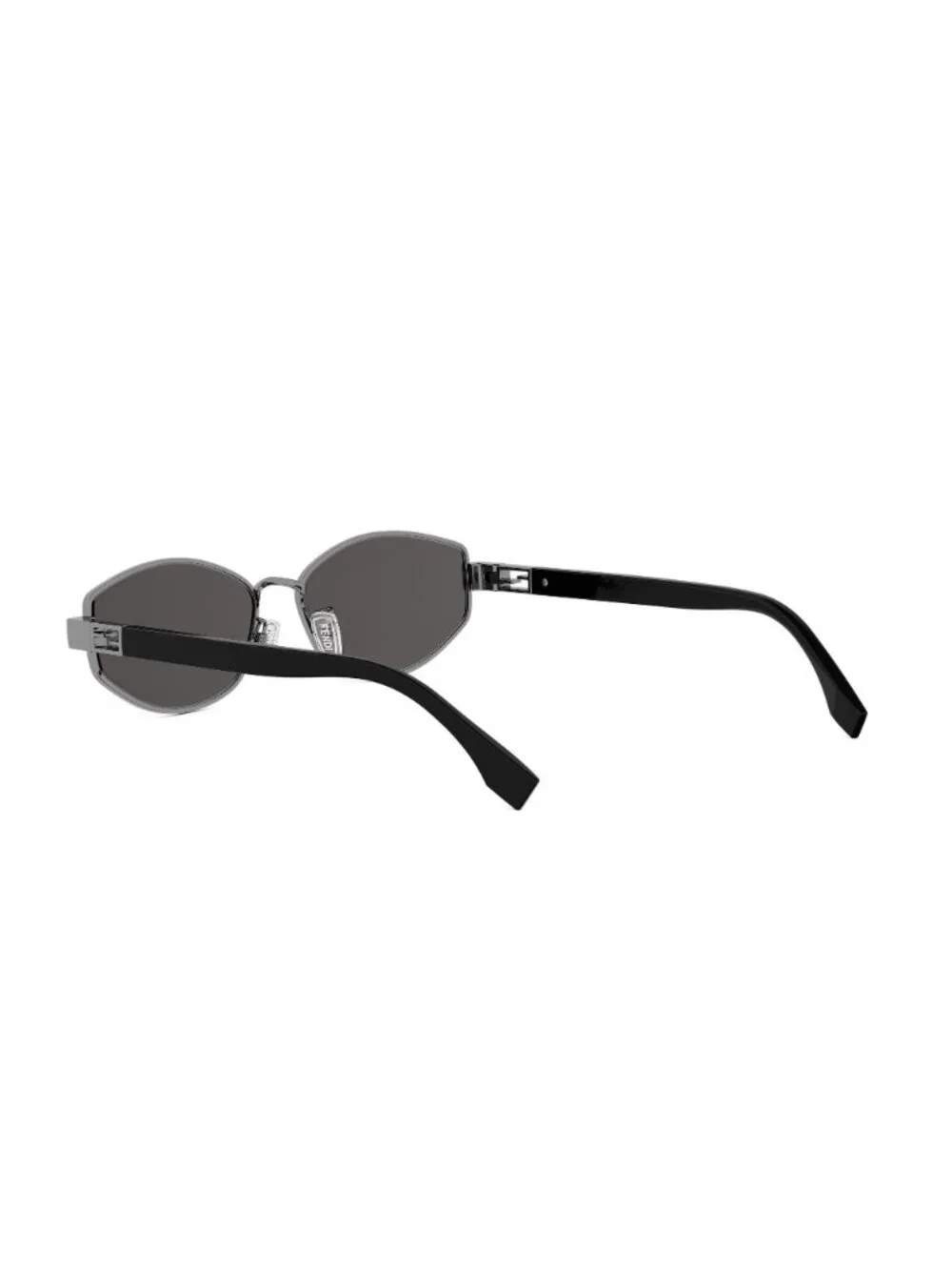 New FENDI Women's Sunglasses Metal Frame BAGUETTE FE40216U 14A 56 Silver
